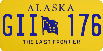 AK license plate GII176