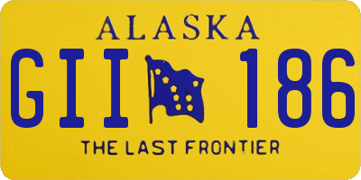 AK license plate GII186