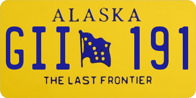 AK license plate GII191