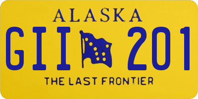 AK license plate GII201