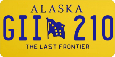 AK license plate GII210