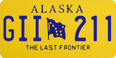 AK license plate GII211