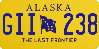 AK license plate GII238