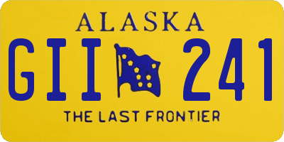 AK license plate GII241