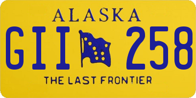 AK license plate GII258
