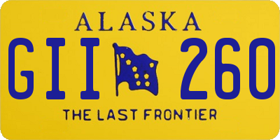 AK license plate GII260