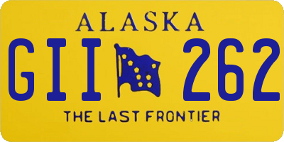 AK license plate GII262