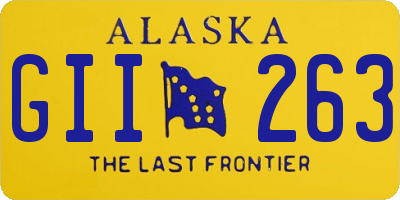 AK license plate GII263