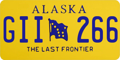 AK license plate GII266