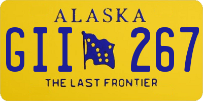 AK license plate GII267