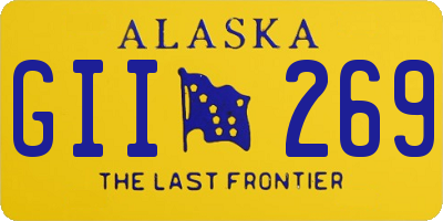 AK license plate GII269