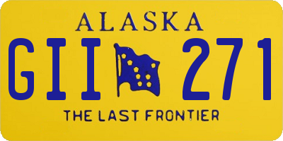 AK license plate GII271