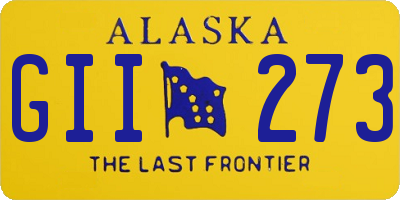 AK license plate GII273