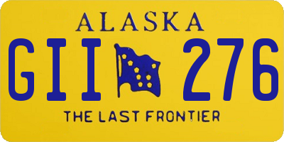 AK license plate GII276