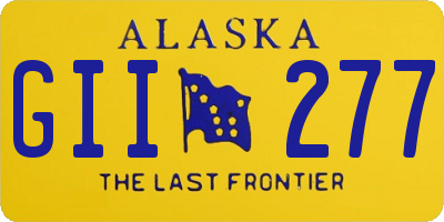 AK license plate GII277