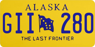 AK license plate GII280