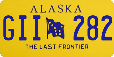 AK license plate GII282