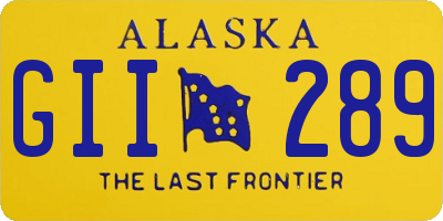 AK license plate GII289