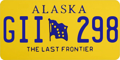 AK license plate GII298