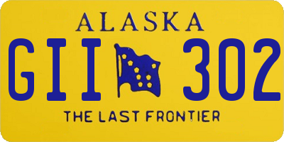 AK license plate GII302