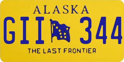 AK license plate GII344