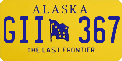 AK license plate GII367