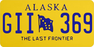AK license plate GII369