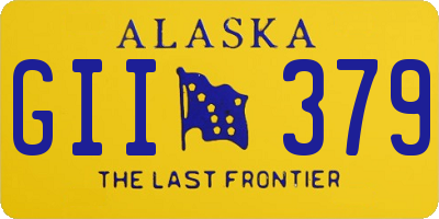 AK license plate GII379
