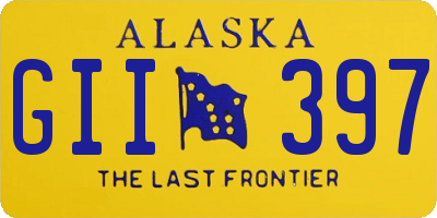 AK license plate GII397