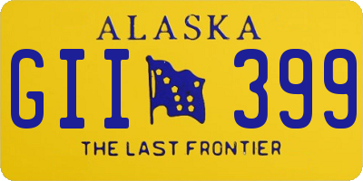 AK license plate GII399