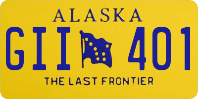 AK license plate GII401