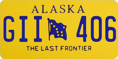 AK license plate GII406