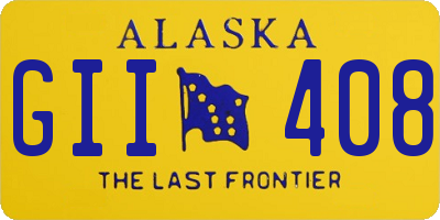 AK license plate GII408