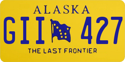 AK license plate GII427