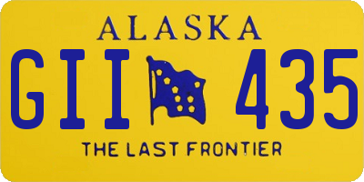 AK license plate GII435