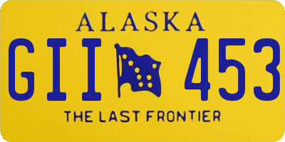 AK license plate GII453