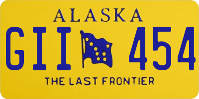 AK license plate GII454