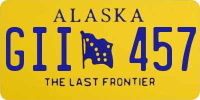 AK license plate GII457