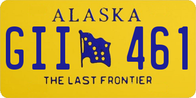 AK license plate GII461