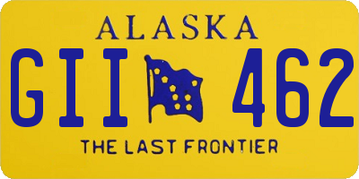 AK license plate GII462