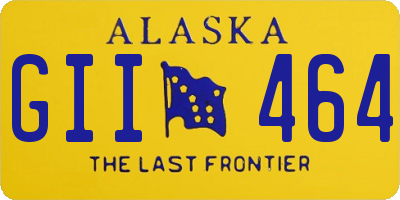 AK license plate GII464