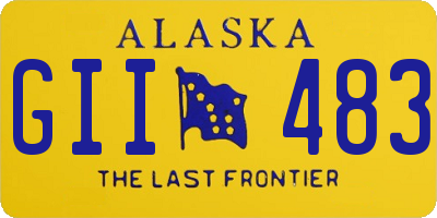 AK license plate GII483