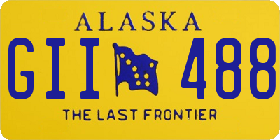 AK license plate GII488