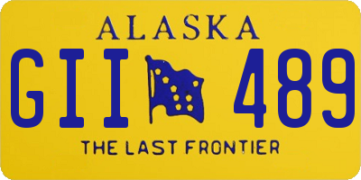 AK license plate GII489