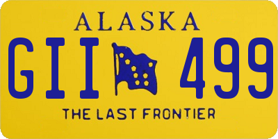 AK license plate GII499