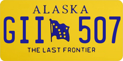 AK license plate GII507