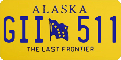 AK license plate GII511