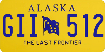 AK license plate GII512