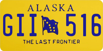 AK license plate GII516