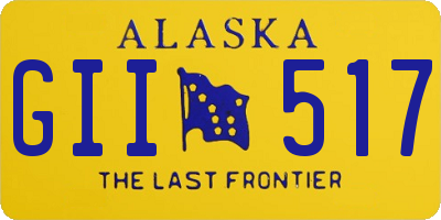 AK license plate GII517